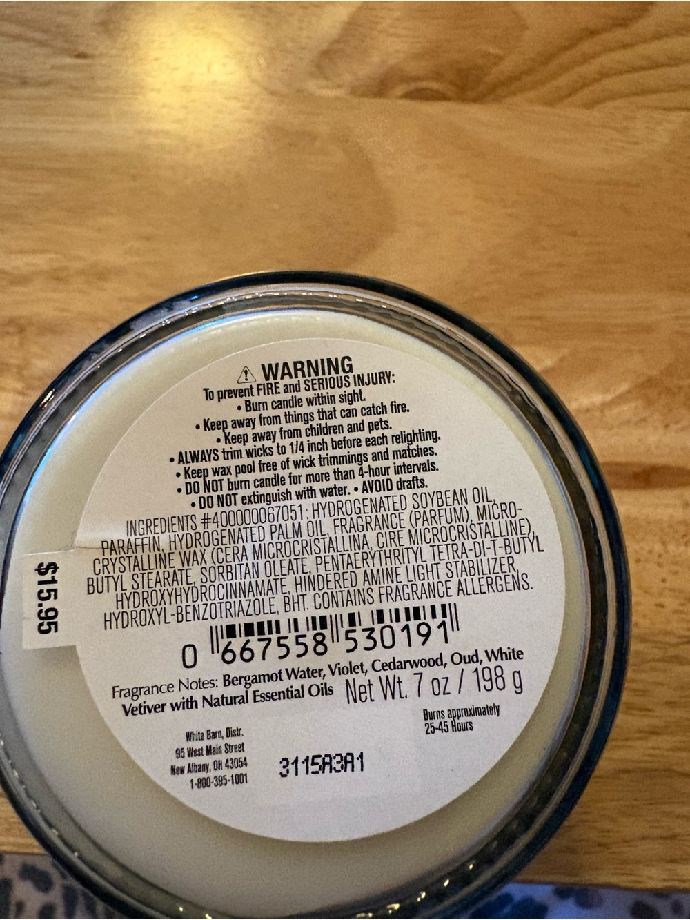 Bath & Body Works White Barn candle 7 oz single wick new Spa Day - Picture 3 of 3
